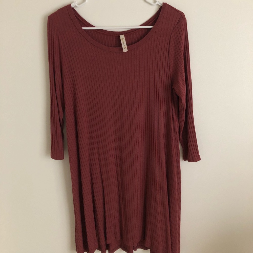 rust/red dress L